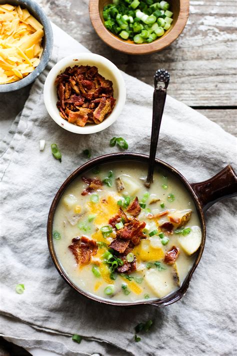 I added carrot and used chicken broth. Easy Homemade Potato Soup — My Diary of Us