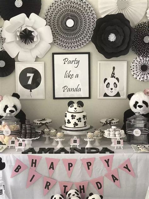 Panda Party Decorations Panda Birthday Theme Panda Themed Party Bear