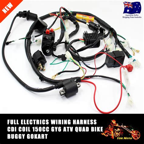 You can download it to your laptop in simple steps. CHINESE GY6 150CC ATV QUAD WIRE HARNESS WIRING ASSEMBLY Wire Loom Harness CDI | eBay