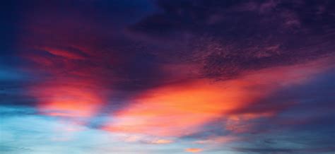 3120x1440 Red Cloudy Sky Sunset 3120x1440 Resolution Wallpaper Hd