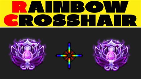 New Op Rainbow Crosshair In Roblox Bedwars Youtube