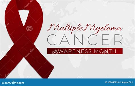 Multiple Myeloma Awareness Calligraphy Poster Design Realistic