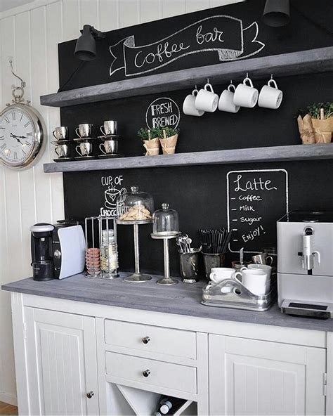 The sliding design helps it stay neatly out of the way of those brewing a pot or pouring a cup of coffee. 10 DIY Coffee Bar Cabinet Ideas for the Perfect Cup of Joe