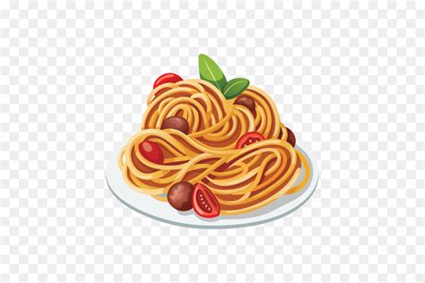 Spaghetti Dengan Bakso Pasta Masakan Italia Gambar Png