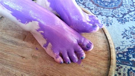 Painting My Feet Purple Youtube
