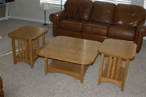 Hand Crafted Mission Style Coffee Table And End Tables Quarter Sawn