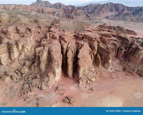 Drone View Of The Solomon Pillars In Timna National Park Near Eilat