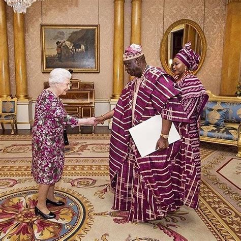 The Nigerian High Commisioner And His Wife Are Wearing Traditional