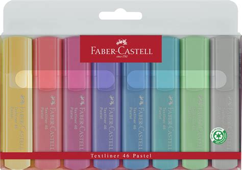 Buy Faber Castell Pastel Highlighters Set 8 Chisel Tip Highlighter