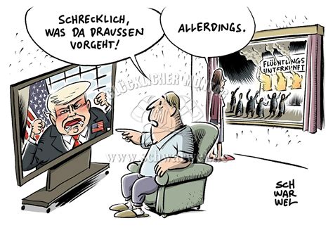 Lift your spirits with funny jokes, trending memes, entertaining gifs, inspiring stories, viral videos, and so much more. DONALD TRUMP - Schwarwel Karikatur