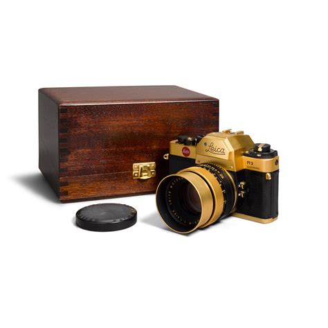 Bonhams Leica R3 Oskar Barnack Limited Edition Finished In 24k Gold 35 Mm Camera Wetzlar C