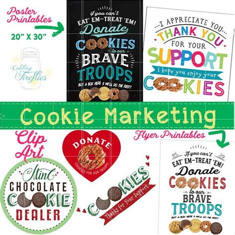 Girl Scout Cookie Clip Art 2020 Lbb Clip Art For Cookie Booth Etsy