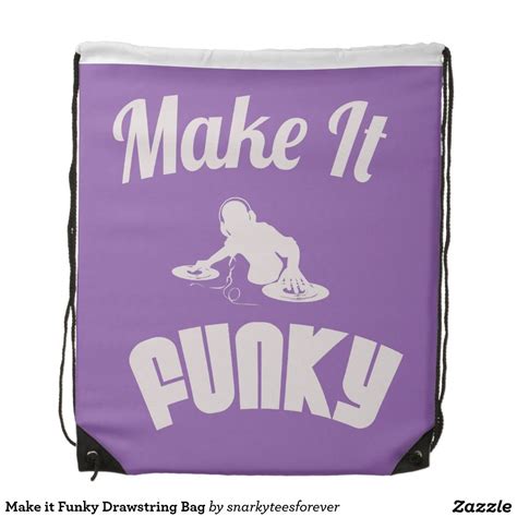 Make It Funky Drawstring Bag Music Backpack Bags Drawstring Bag