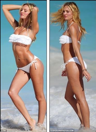 Hello Celebrity She S No Angel Candice Swanepoel Sizzles In Bora Bora