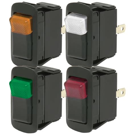 Spst Onoff Dependent Led Rocker Switch Cole Hersee