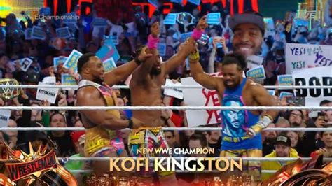 Kofi Kingston Wins The Wwe Championship At Wrestlemania 35