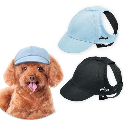 Yikeyo Puppy Dog Hat For Small Dogs Dog Sun Hats With Ear Holes Pet