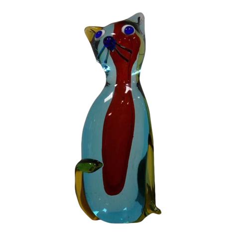 Italian Modern Murano Glass Cat Chairish