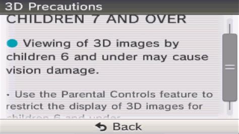 Nintendo 3ds Health And Safety Information 3d Precautions Youtube