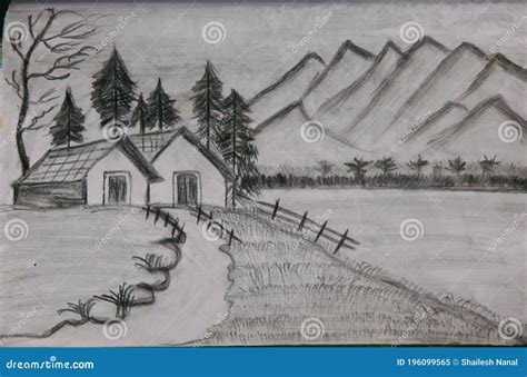 Share More Than 150 Natural Scenery Drawing Pencil Latest Vn