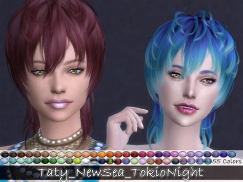 Newsea Tokionights Hair Retexture At Taty Eámanë Palantír Sims 4
