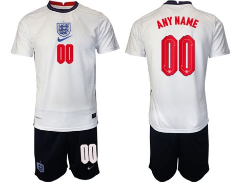 Customized England National Soccer Team 00 White Home Jersey