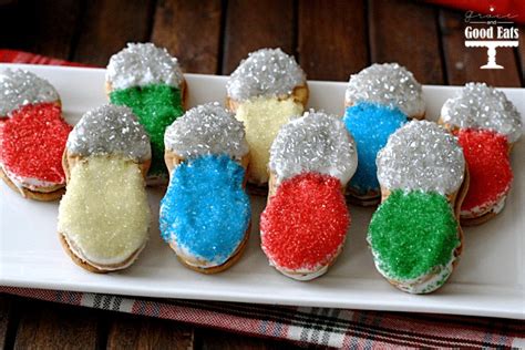 Nutter butter acorn cookies are so easy to make! Nutter Butter Christmas Light Cookies - Grace and Good Eats