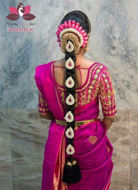 indian bridal jadai hairstyle wavy haircut