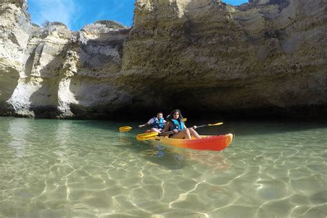 albufeira 2 hour hidden gems kayaking tour caves and beaches