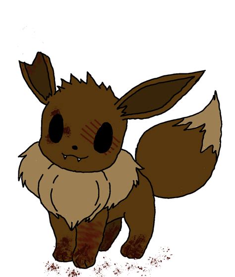 Creepy Eevee By Lonealicorn On Deviantart