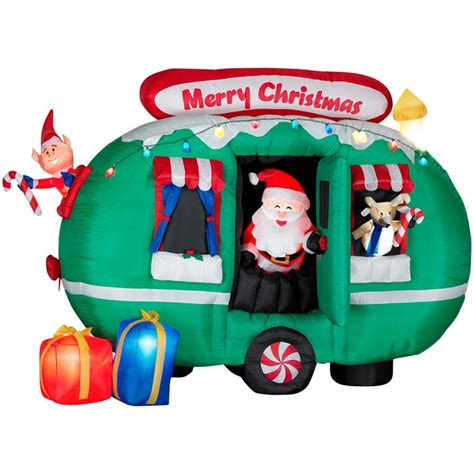 gemmy 6 inflatable santa in rv at