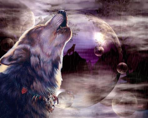 Home And Living Prints Original Art Wolf Wolf And Moon Digital Download