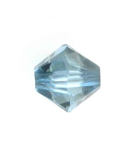 53015328 4mm Swarovski Bicone Bead Aquamarine Satin Crystal Findings