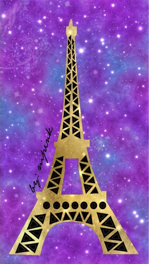 © 2016 Eiffel Tower Galaxy Iphoneandroid Wallpaper