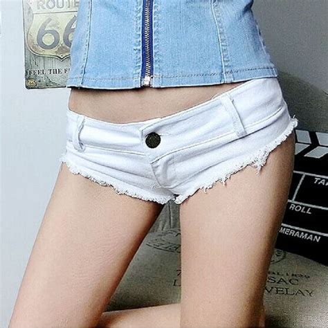 2016 Summer Style Women Denim Shorts Sexy Low Waist Super Short Shorts Mini Jeans Shorts D505 In