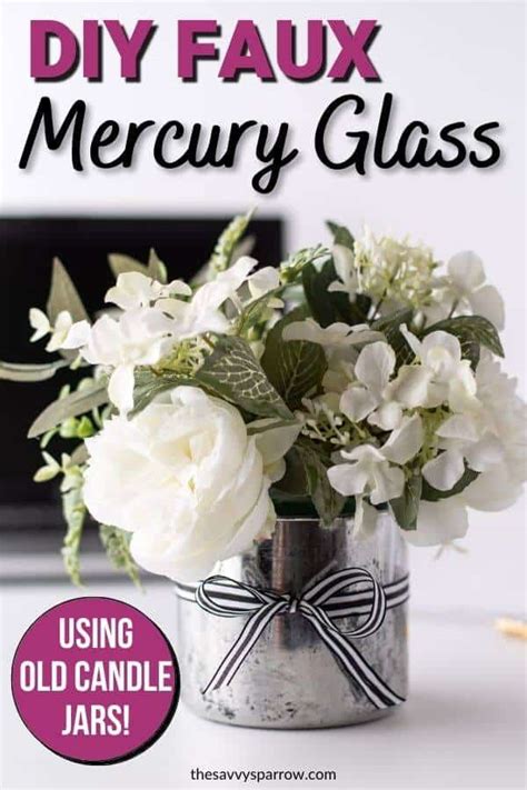 Diy Faux Mercury Glass Easy Spray Paint Tutorial
