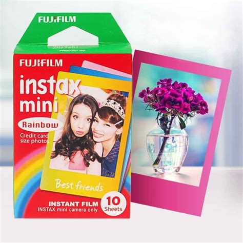 Genuine Fujifilm Instax Mini 8 Film Rainbow Fuji Instant Photo Paper 10