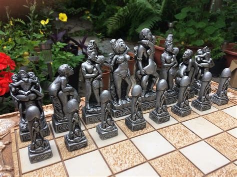 Detailed Erotic Chess Set Kama Sutra Themed Old Chess Set Design In Gold And Silver Chess