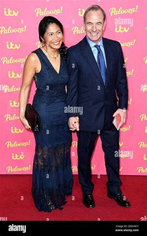 Zoila Short Left And Robson Green Attending The Itv Palooza Held At