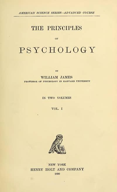The Principles Of Psychology Vol 1 Science Book A Day