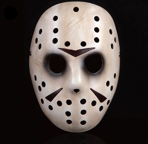 Máscara Jason Voorhees Viernes 13 Hockey Color Marfil Masks En 2019