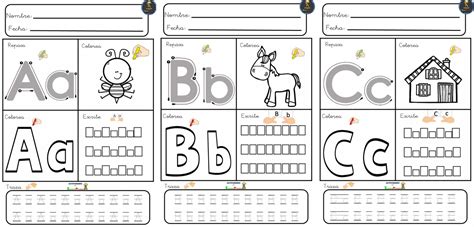 Completo Abecedario Para Escribir Colorear Trazar Y Repasar