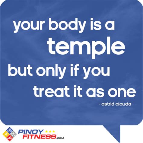 Whenever i encounter the phrase my body is a temple i'm reminded of a discworld quote: Your body is a temple | Pinoy Fitness