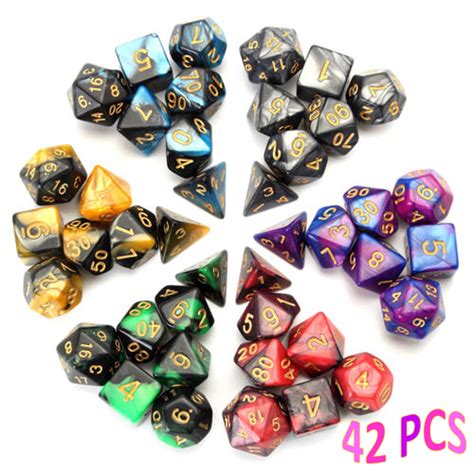 Polyhedral Dice Double Colors Polyhedral Game Dice For Rpg Mtg Game