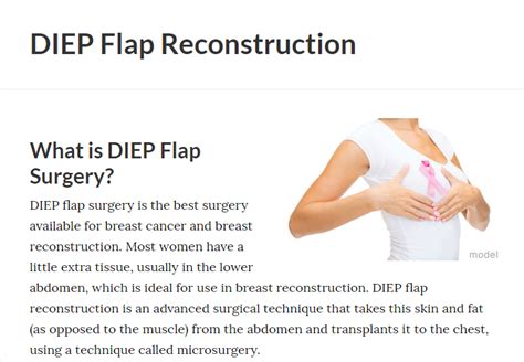 Beautiful And Natural Breast Reconstruction With Diep Flap Technique