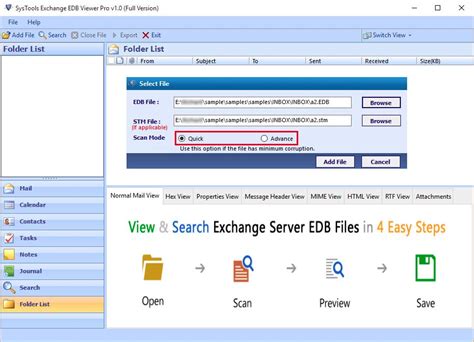 Exchange Edb Viewer Application Opens And Reads Edb File
