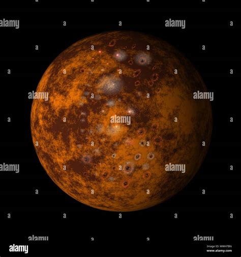 Illustration Of Jupiter Moon Callisto On Isolated Background Stock