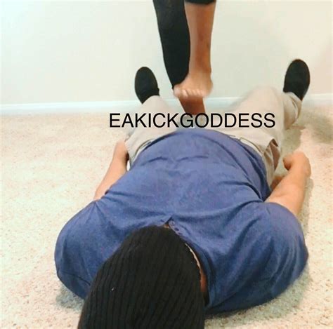 Part HeKICK Goddess Eboni Tramples Stomps And Jumps Barefoot On Clients Whole Helpless Body