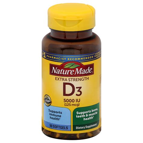 Save On Nature Made Extra Strength Vitamin D3 5000 Iu Dietary