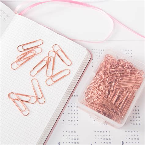 Rose Gold Paper Clip 120 Pack — Stationery Pal